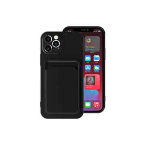 เน็ตซี่ ซาฟา โอฟิกซ์เคสซิลิโคนเหลวสีดำระดับพรีเมียมสำหรับไอโฟน 12 โปรฝาหลังซิลิโคนแบบนุ่ม - Product Image 1