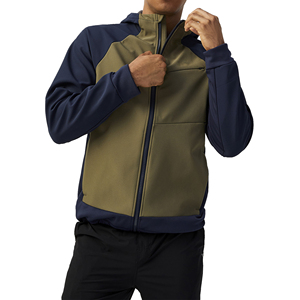 Veste softshell à quantité minimale de commande basse conception personnalisée vêtements de travail d'hiver veste softshell à fermeture éclair doublée en polaire imperméable pour hommes - Product Image 2