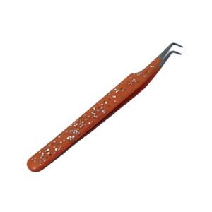 Pince à cils en acier inoxydable de qualité supérieure droite et incurvée - Product Image 1