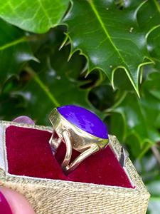 Aqua Calcedony Dainty Bague ovale en argent sterling fait à la main pour les mariages et la fête des mères Nouvelle collection - Product Image 3