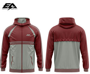 Veste de pluie en polyester 100% de haute qualité pour hommes, vêtements de sport d'hiver lavables avec col montant, manches complètes, tissu durable - Product Image 3