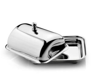 Mantequillera de acero inoxidable con tapa, bandeja para mantequilla de acero con tapa, bandeja de almacenamiento de mantequilla de acero inoxidable con tapa, bandeja para mantequilla de metal - Product Image 6