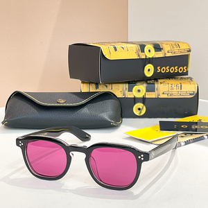 Occhiali <span class=keywords><strong>da</strong></span> <span class=keywords><strong>Sole</strong></span> Unisex di Lusso UV400 con <span class=keywords><strong>Lenti</strong></span> Colorate, Montatura in Acetato di Design, Logo Personalizzato MOMZA, Alta Qualità, Protezione Solare, Tendenze Moda - Product Image 1