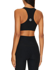 Sujetador deportivo elástico de secado rápido para mujer para correr Yoga y Fitness Medias de gimnasio transpirables con diseño de tiras de línea larga - Product Image 6