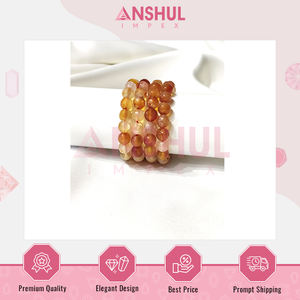 Excellent Quality Trendy Design Unisex Handcrafted Carnelian Faceted <b>Beads</b> <b>Bracelets</b> at Competitive Price Manufactured in India - Product Image 4