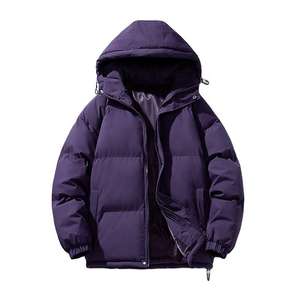 Puff Jacket Designer Custom Logo Cotton Winter Bubble <b>Padded</b> <b>Coat</b> Down Black Polyester Outdoor Men's puffer windproof - Product Image 5