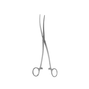 Pinzas Uterinas Bozeman de 25 cm, Curvas, de Acero Inoxidable, Juego de Instrumentos Manuales para Cirugía General - Product Image 1