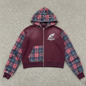 เสื้อฮู้ดผู้ชายขายดี ระบายอากาศได้ดี สไตล์โดดเด่น ผ้าฝ้าย 100% บุซับในกันหนาว ลายเรียบง่าย ผ้าฝ้ายผสม - Product Image 3