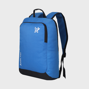 Promotional Arctic Fox Pug Dobby Blue Durable Polyester Zipper Closure Backpack - Product Image 4