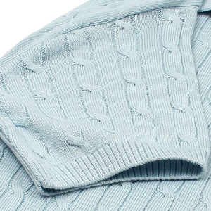 Polo de Punto Trenzado para Hombre, Prenda de Punto de Algodón Premium, Manga Corta, Texturizado, Corte Clásico, Ropa Casual Elegante - Product Image 4