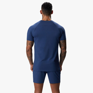 2025 Mùa Hè Quần Áo Cho Nam Giới 2 Mảnh Người Đàn Ông Cotton Thoáng Khí Ngắn Tay Áo Áo Thun Quần Short Thiết Lập Người Đàn Ông Thời Trang In Ấn Mô Hình Mỏng Thiết Lập - Product Image 3