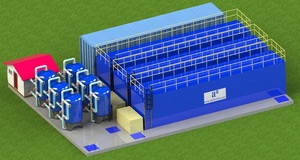 Planta de Tratamiento de Aguas Residuales Domésticas en Contenedor AKTIFPAK para Uso Doméstico, con Bomba, Motor PLC, Rodamiento, Potencia de 3kW, 1 Año de Garantía - Product Image 3