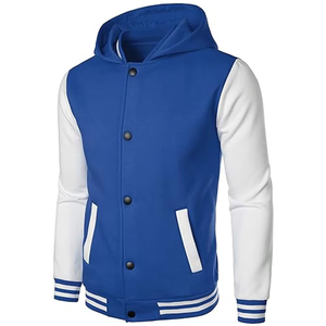 Veste universitaire à capuche chauffante pour homme, de haute qualité, personnalisée, nouvelle collection, best-seller, avec couleurs personnalisées sur le devant - Product Image 2