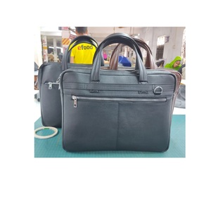 Retro <b>Laptop</b> Messenger <b>Bag</b> Genuine Leather Men's Office Business Customizable for Documents Export From BD - Product Image 4