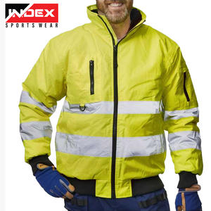 Chaqueta DE SEGURIDAD impermeable y ligera SoftShell reflectante de alta visibilidad para construcción para hombres con logotipo personalizado - Product Image 3