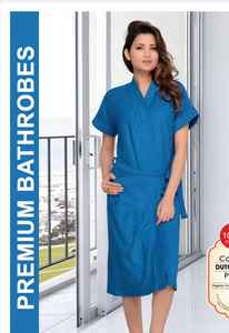 Albornoz de Hotel 100% Algodón, Fácil de Personalizar, Tipo Kimono con Tejido Waffle y Cintura Elástica, para Verano, Otoño y Primavera, Gran Venta - Product Image 5