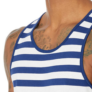 Débardeurs d'entraînement pour hommes de la meilleure qualité du fabricant, vêtements de fitness à manches courtes, design original, tricoté, vente en gros à bas prix - Product Image 6