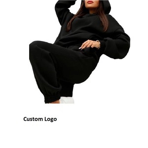 Nouveauté, ensemble de survêtement de fitness pour femmes, hiver, à capuche, sur mesure, grande taille, pull à manches longues, sweat-shirt décontracté, pantalon de survêtement - Product Image 3