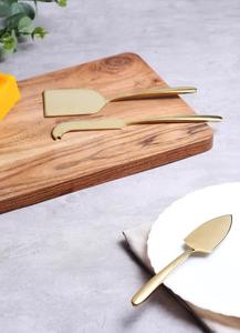 Designer Stainless Steel Cheese <b>Knife</b> Set Gold Matt Cheese Board Dishwasher <b>Safe</b> Home Kitchen Use Wholesale Prices Cutting Tools - Product Image 6