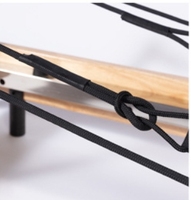 Equipo de Entrenamiento de Equilibrio con Resorte Ajustable y Resistente, Máquina de Gimnasio Ligera y Plegable, Reformer de Pilates Comercial Plegable