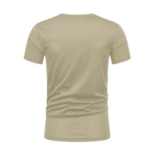 Camisetas de algodón 100% personalizadas Camiseta de color sólido transpirable de secado rápido ligera de alta calidad OEM ODM Fabricado en fábrica - Product Image 2