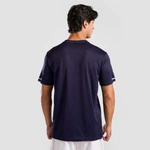 T-shirt en coton biologique tricoté Move Max (Navy) 200 g/m² – Haut d'entraînement de sport imprimé pour l'exercice – Modèle Navy - Product Image 2