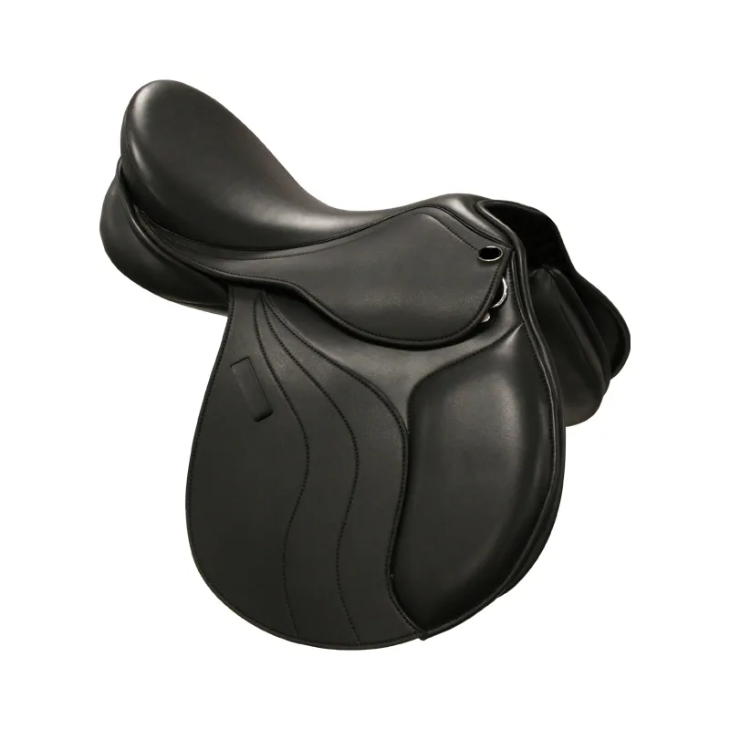 Sillín de cuero más vendido Sillín de caballo Productos de equitación de cuero real Equipo ecuestre equino Tamaño y color personalizados