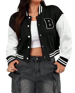 Blouson aviateur en laine de qualité supérieure Letterman vintage pour hommes pour Patch Chicago Varsity Design toile tissu col montant saison printemps - Product Image 4