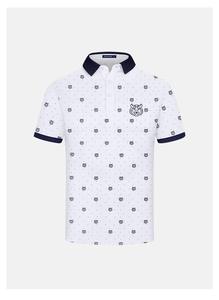 เสื้อกอล์ฟแขนสั้นทรงเข้ารูป ผ้าคอตตอน 100% คุณภาพสูง แห้งเร็ว ป้องกันรอยยับ พิมพ์ลายสีเข้มตามสั่ง สำหรับทุกเพศ - Product Image 4