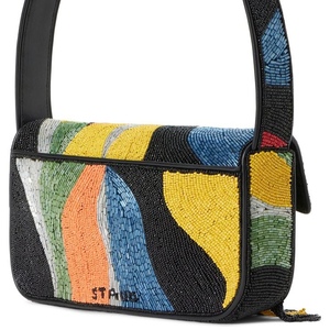 Bolso de mano de diseñador con cuentas hecho a mano de estilo indio multicolor, bolsos de hombro de fiesta de compras de noche de estilo bohemio - Product Image 4