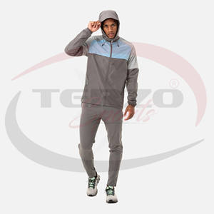 Chándales cortavientos de gimnasio para hombre de nailon 100% personalizados Último diseño Cremallera completa Peso ligero Contraste de colores Tallas grandes Impreso - Product Image 5