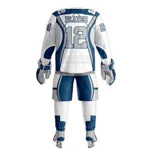 Uniforme de hockey sur glace personnalisé professionnel 2025 uniforme de hockey sur glace léger à manches longues - Product Image 5
