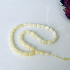 Auténtico Tasbih de ámbar báltico, cuentas de oración diarias, cuentas musulmanas de ámbar blanco - Product Image 5
