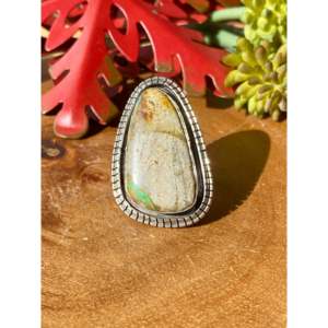 Bague Esther Spencer en argent sterling avec ruban turquoise, taille 9, pour un usage quotidien - Product Image 1