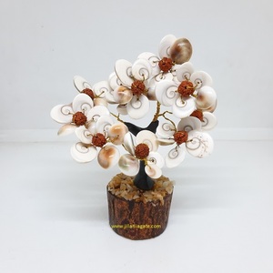 Arbre Chakra Gomti [54 pièces] en agate naturelle, fait à la main, thème amour, design floral, décoration d'intérieur, figurine - Product Image 5