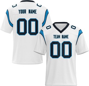 Camisetas de Fútbol Americano Sublimadas Personalizadas al por Mayor 2026, 100% Poliéster, Secado Rápido, Manga Corta, Unisex, con Logotipo del Equipo - Product Image 1