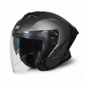 Casque Jet Aprica XL Demi-ouvert avec Double Visière Coque PC Certifié DOT Conception Flip-Up État Neuf - Product Image 1