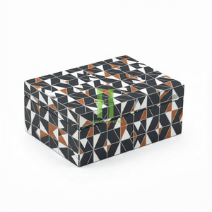 Nouvelle boîte à bijoux en laque moderne écologique, best-seller, conception personnalisée OEM, couleur faite à la main, usine vietnamienne HNH CRAFT - Product Image 3