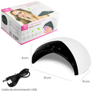 Lámpara UV Portátil de 150W con 12 LED para Secar Uñas, Mini Lámpara de Mesa Inalámbrica de Alta Potencia para Uso Doméstico, Material Plástico Personalizable, con Batería - Product Image 2