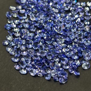 5x7มม. เกรด AAA ลูกแพร์แทนซาไนต์ธรรมชาติพลอยเจียระไนทรงไข่หลวมสำหรับทำเครื่องประดับทำแว่นขยายทำความสะอาดหิน Tanzanite ขนาดใหญ่ - Product Image 5