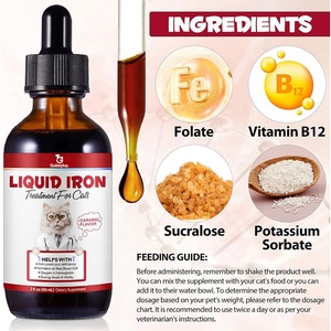 Los suplementos de hierro líquido con vitamina C y B12 <span class=keywords><strong>para</strong></span> <span class=keywords><strong>la</strong></span> <span class=keywords><strong>anemia</strong></span> en perros aumentan <span class=keywords><strong>la</strong></span> energía y <span class=keywords><strong>la</strong></span> vitalidad en <span class=keywords><strong>la</strong></span> salud de los gatos - Product Image 5