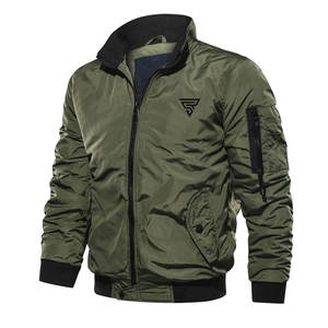 Por encargo de los hombres chaqueta de bombardero mejor precio Bomber WinterJacket Nylon Poliéster Chaqueta de bombardero para la venta en línea - Product Image 1