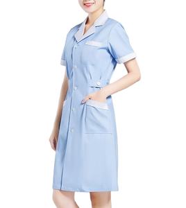 Ensembles d'uniformes de gommage, col montant, manches courtes, mode personnalisée uniforme d'hôpital médical féminin uniforme d'infirmière gommages d'infirmière - Product Image 1