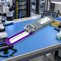 Modul Transceiver Optik SPTSBP4CLCAW 100G QSFP28 CWDM4 10km