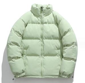 2024 <b>Men's</b> <b>Lightweight</b> Windproof and Warm Winter Puffer <b>Jacket</b> Custom Logo Stand Collar Cotton Quilted for Outdoor Use - Product Image 5