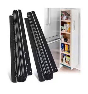 Aodeli Vietnam Heavy Duty 48mm Montaje inferior oculto Gabinete de acero Toboganes Escalera extensible moderna para cocina Zinc plateado - Product Image 3