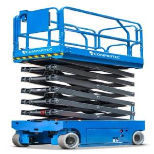 Plataforma Elevadora de Tijera PRO (Interior/Exterior) - Hasta 14m de Altura, Componentes Centrales del Motor de Larga Duración, 1 Año de Garantía, Origen Francia - COMPARTEC - Product Image 2