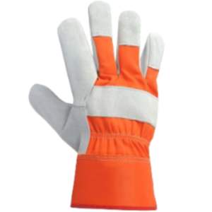 Gants de soudage en cuir de vachette robuste haute performance Gants de protection au travail de sécurité industrielle résistants à l'abrasion - Product Image 1