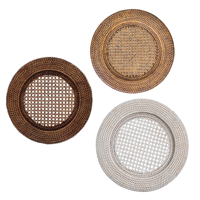 Napperon en rotin de Style Vintage le plus vendu essentiel pour la décoration de Table de restauration fait à la main pas cher prix en gros du Vietnam