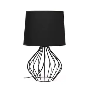 Iron <b>Wire</b> Table Lamp New Design Modern Fashion Custom Simple Metal Steel Iron Table Lamp for Hotel/Villa/Bedroom & Livingr - Product Image 1